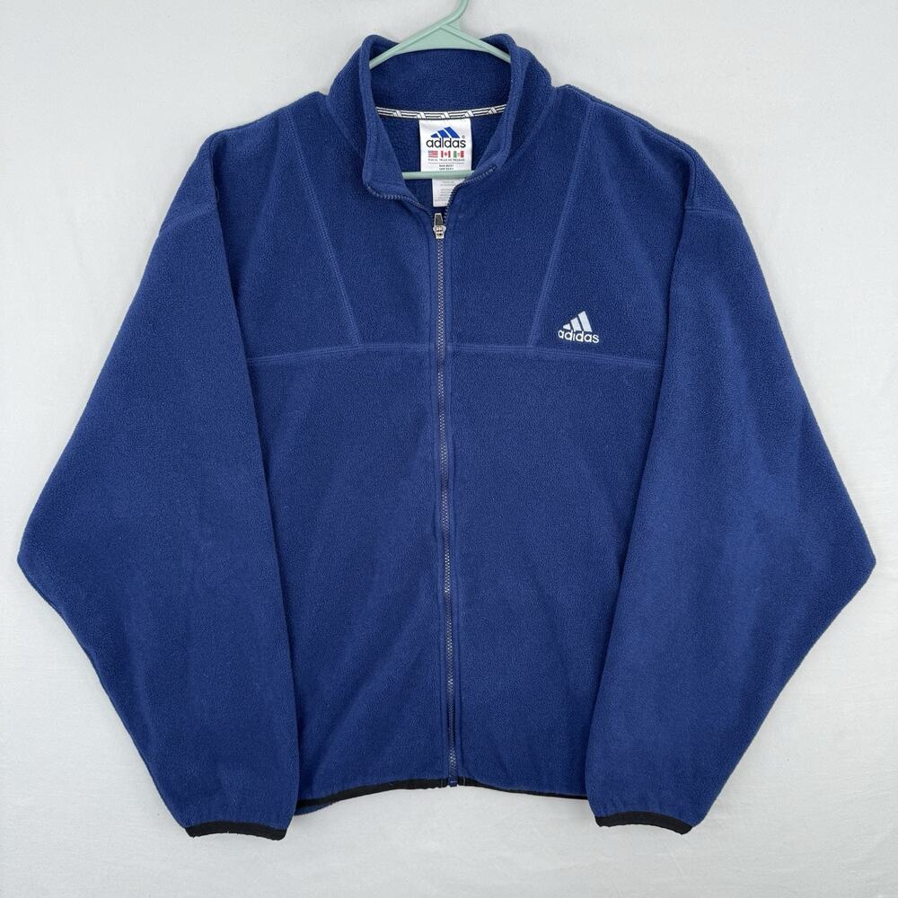 Vintage 90s Adidas Quarter Zip Fleece Zip Up Jacket Size XL Mens Gorpcore